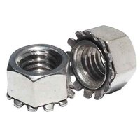 KN8S #8-32 Keps Locknut, External Tooth, Coarse, 18-8 Stainless